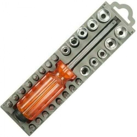 Set 28pz cacciaviti varie punte alta qualita fai da te utensili manuali acciaio