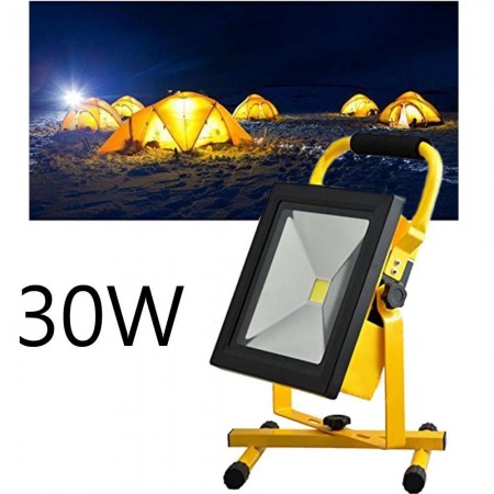 Faretto luci LED batterie luce ricaricabile lampada 30W esterno camping 804