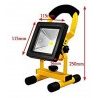 Faretto luci LED batterie luce ricaricabile lampada 30W esterno camping 804