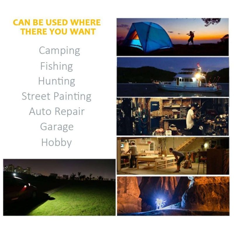 Faretto luci LED batterie luce ricaricabile lampada 30W esterno camping 804