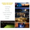 Faretto luci LED batterie luce ricaricabile lampada 30W esterno camping 804