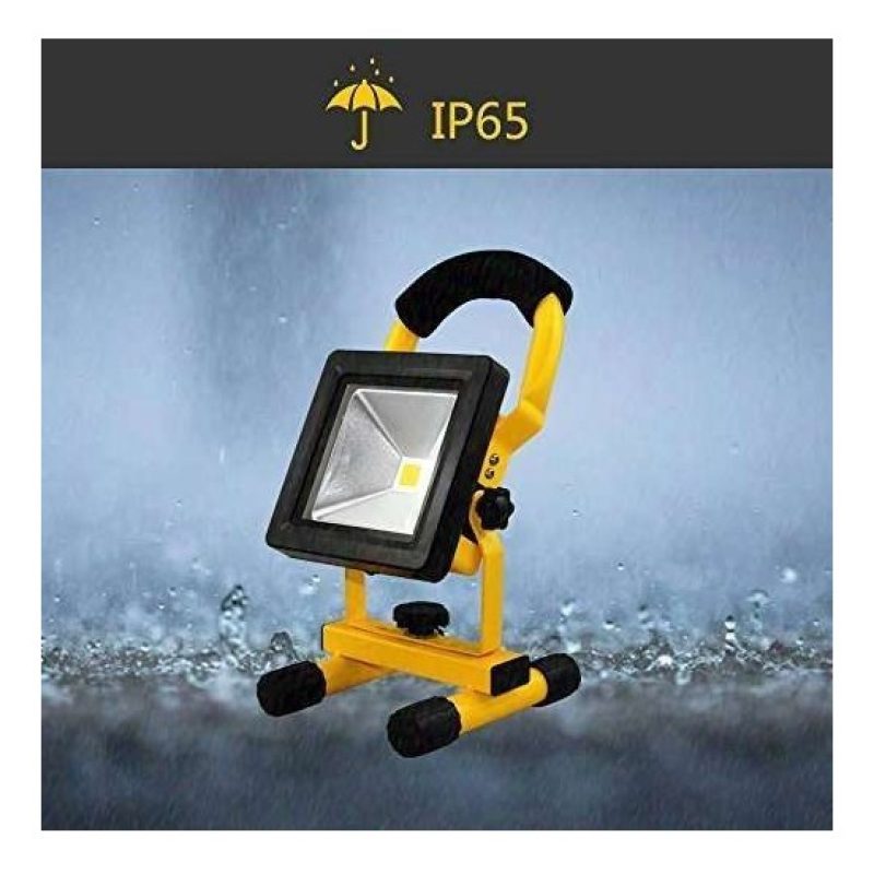 Faretto luci LED batterie luce ricaricabile lampada 30W esterno camping 804