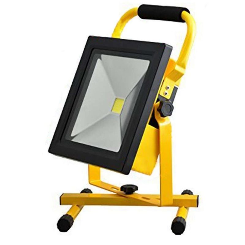 Faretto luci LED batterie luce ricaricabile lampada 30W esterno camping 804