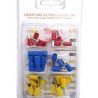 Connettori faston 30 pezzi assortiti vari colori kit terminali preisolati cavi
