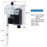 Filtro esterno acquario casa pesci XP-06 plastica trasparente acqua dolce salata