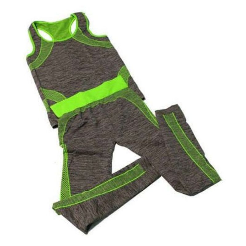 Tuta completa yoga sport abbigliamento donna pantalone canotta fitness