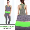 Tuta completa yoga sport abbigliamento donna pantalone canotta fitness