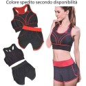 Tuta completa yoga sport abbigliamento donna pantalone canotta fitness