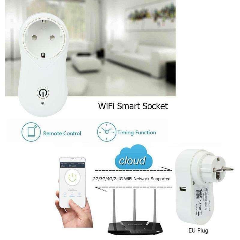 Presa intelligente wifi spia telecomando spina compatibile Alexa android apple
