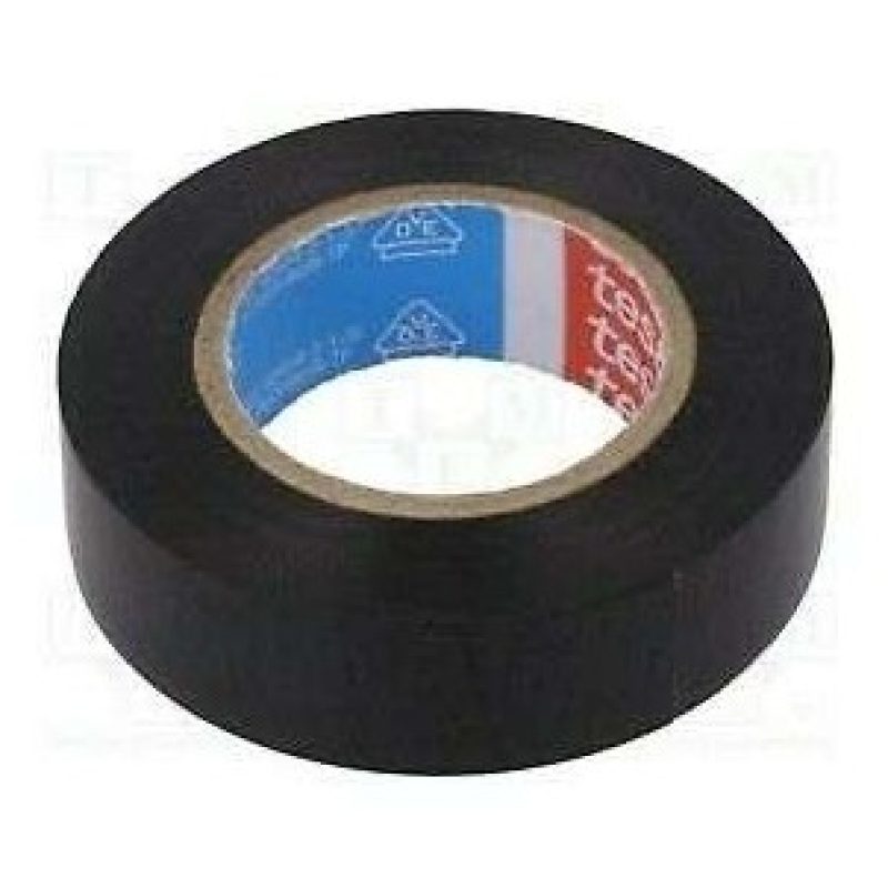 1x Nastro adesivo isolante nero in PVC grande da 0.2mm 50mm x 20 metri