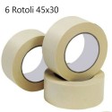 6x Nastro carta adesivo disegn pittura imballaggio maschera 4,5 cm X 50 metri