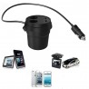Caricatore tazza 2 porte USB presa accendisigari auto veicoli viaggio
