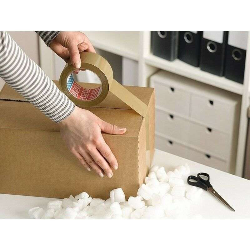 6x Nastro trasparente adesivo disegn tesa imballaggio 58570 50 mm X 66 metri