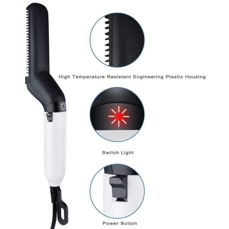 Piastra Uomo multifunzione pettine barba capelli styling lisciante