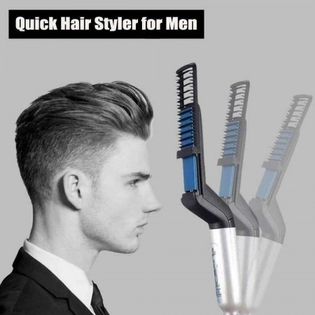 Piastra Uomo multifunzione pettine barba capelli styling lisciante