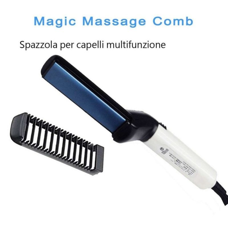 Piastra Uomo multifunzione pettine barba capelli styling lisciante