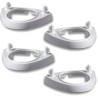 4x Supporto plastica spazzolino elettrico portatestine testina igiene orale base