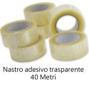 6x Nastro trasparente adesivo disegn imballaggio uffici maschera 4,8cmX80 metri