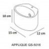 Plafoniara da interno GS-5016 gesso bianco muro parete casa moderno G9 ovale 25W