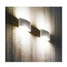Plafoniara da interno GS-5016 gesso bianco muro parete casa moderno G9 ovale 25W