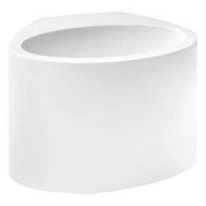 Plafoniara da interno GS-5016 gesso bianco muro parete casa moderno G9 ovale 25W