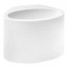 Plafoniara da interno GS-5016 gesso bianco muro parete casa moderno G9 ovale 25W