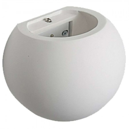 Plafoniara da interno GS-5016 gesso bianco muro parete casa moderno G9 ovale 25W