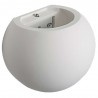 Plafoniara da interno GS-5016 gesso bianco muro parete casa moderno G9 ovale 25W