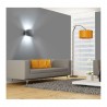 Plafoniara da interno GS-5016 gesso bianco muro parete casa moderno G9 ovale 25W