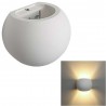 Plafoniara da interno GS-5016 gesso bianco muro parete casa moderno G9 ovale 25W