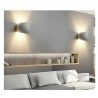 Plafoniara da interno GS-5016 gesso bianco muro parete casa moderno G9 ovale 25W