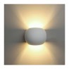 Plafoniara da interno GS-5016 gesso bianco muro parete casa moderno G9 ovale 25W