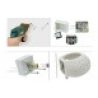 Applique gesso bianco plafoniera tonda GS-5017 illuminazione interni G9 casa 25W