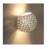 Applique gesso bianco plafoniera tonda GS-5017 illuminazione interni G9 casa 25W