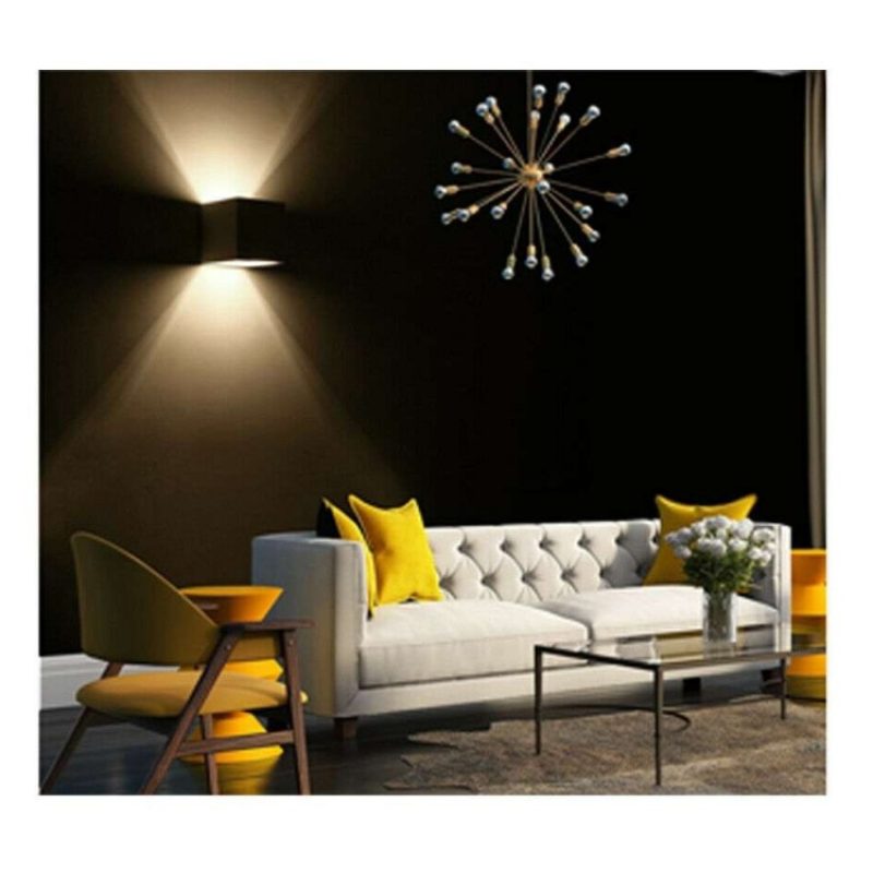 Lampada da interno in gesso GS-5018 plafoniera tonda 25W illuminazione casa G9