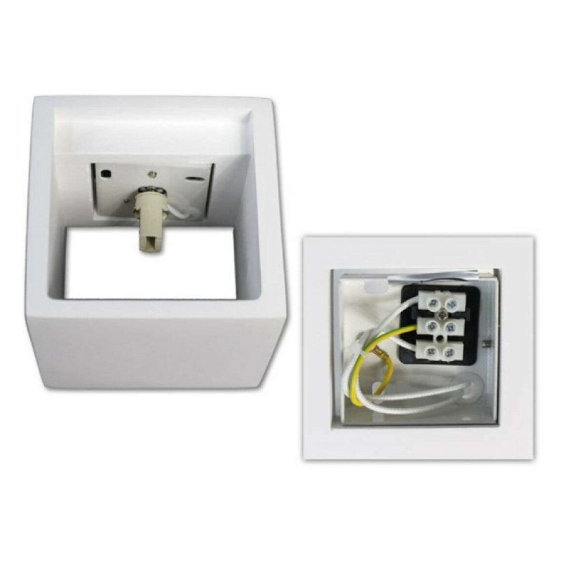Lampada da interno in gesso GS-5018 plafoniera tonda 25W illuminazione casa G9