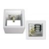 Lampada da interno in gesso GS-5018 plafoniera tonda 25W illuminazione casa G9