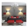 Lampada da interno in gesso GS-5018 plafoniera tonda 25W illuminazione casa G9