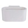 Plafoniera GS-5019 in gesso bianco quadrata illuminazione da interni G9 casa 25W