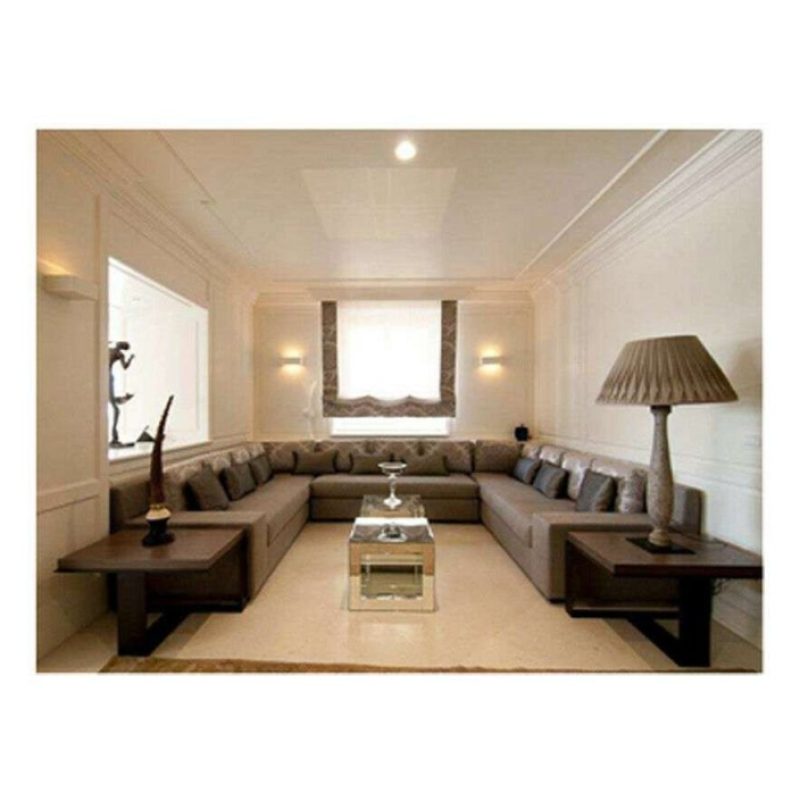 Plafoniera GS-5019 in gesso bianco quadrata illuminazione da interni G9 casa 25W