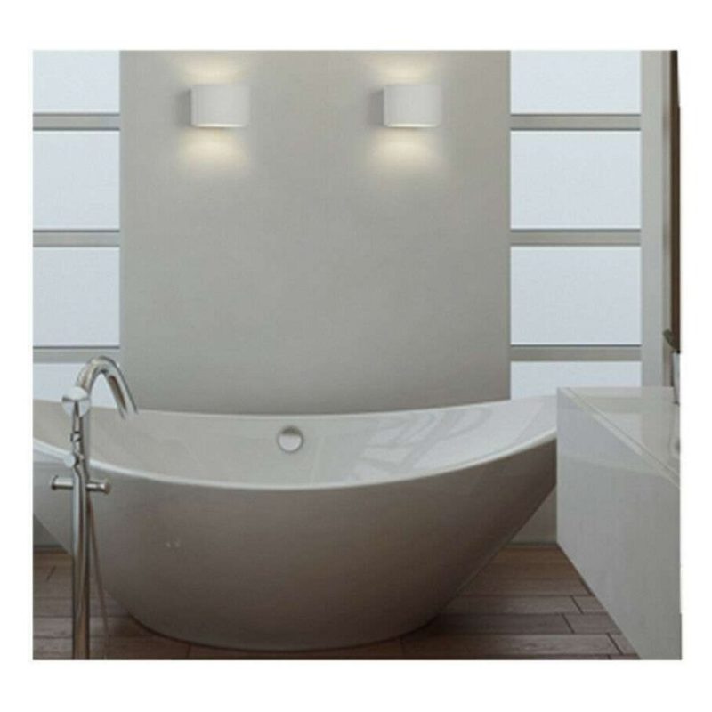 Plafoniera GS-5019 in gesso bianco quadrata illuminazione da interni G9 casa 25W