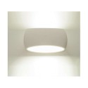 Plafoniera ovale in gesso bianco GS-5020 illuminazione interni casa G9 luce 25W