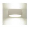 Plafoniera ovale in gesso bianco GS-5020 illuminazione interni casa G9 luce 25W