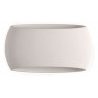 Plafoniera ovale in gesso bianco GS-5020 illuminazione interni casa G9 luce 25W