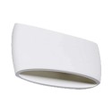 Plafoniera ovale in gesso bianco GS-5020 illuminazione interni casa G9 luce 25W