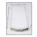 Plafoniera ovale in gesso bianco GS-5020 illuminazione interni casa G9 luce 25W