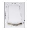Plafoniera ovale in gesso bianco GS-5020 illuminazione interni casa G9 luce 25W