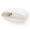 Plafoniera ovale in gesso bianco GS-5020 illuminazione interni casa G9 luce 25W