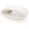 Plafoniera ovale in gesso bianco GS-5020 illuminazione interni casa G9 luce 25W