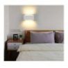 Plafoniera ovale in gesso bianco GS-5020 illuminazione interni casa G9 luce 25W